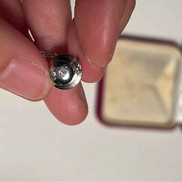 Mikimoto Silver Pearl Necklace in Velvet Box